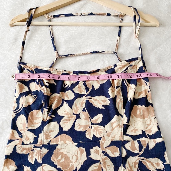 NWT Free People Floral Print Cut Out Back Bodycon Mini Dress - Picture 5 of 13